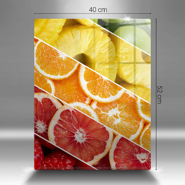 Sklenená doska na krájanie Farebné ovocie