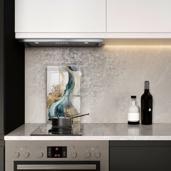 Sklenená doska na krájanie Farebný mramor