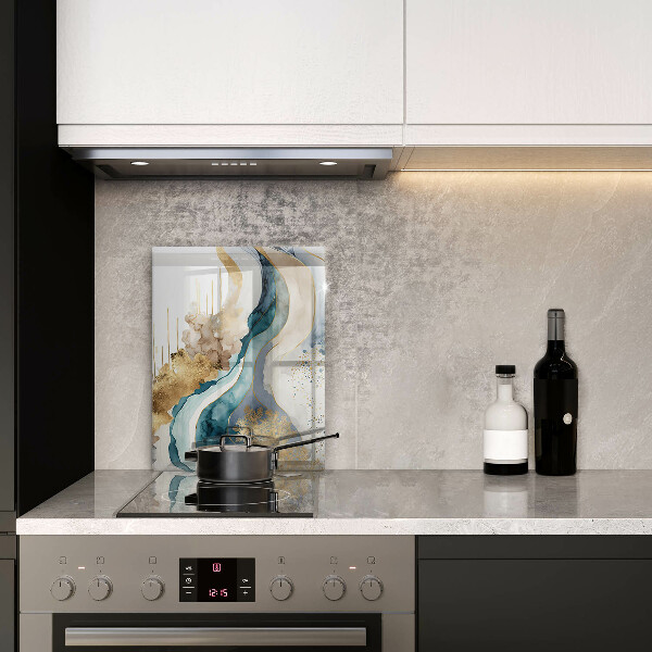 Sklenená doska na krájanie Farebný mramor