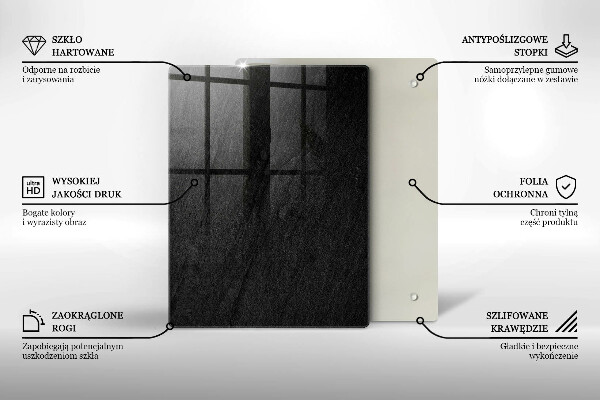 Sklenená doska na krájanie Kreslené citróny