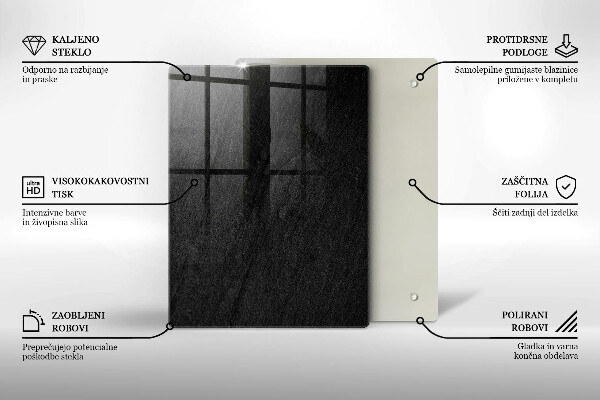 Sklenená doska na krájanie Kreslené citróny