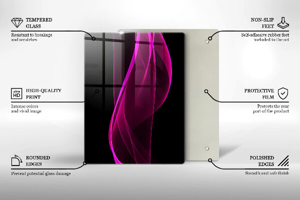 Sklenená doska na krájanie Talianske prísady a koreniny