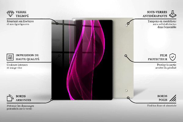 Sklenená doska na krájanie Talianske prísady a koreniny