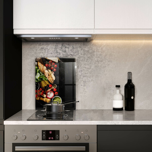 Sklenená doska na krájanie Talianske prísady a koreniny