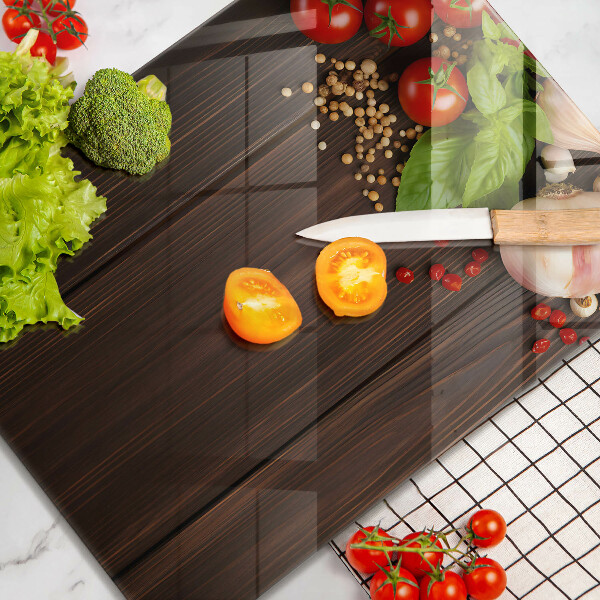 Sklenená doska na krájanie Zelenina na stole