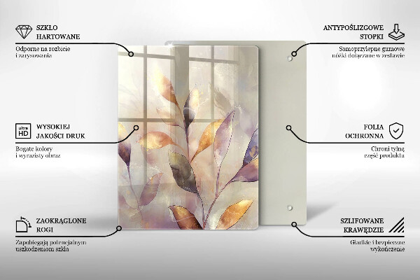 Sklenená doska na krájanie Zelenina na stole