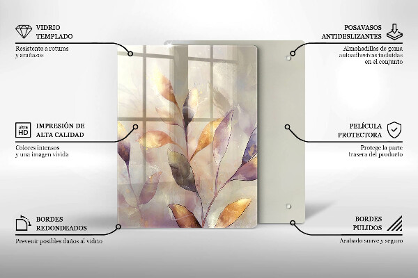 Sklenená doska na krájanie Zelenina na stole