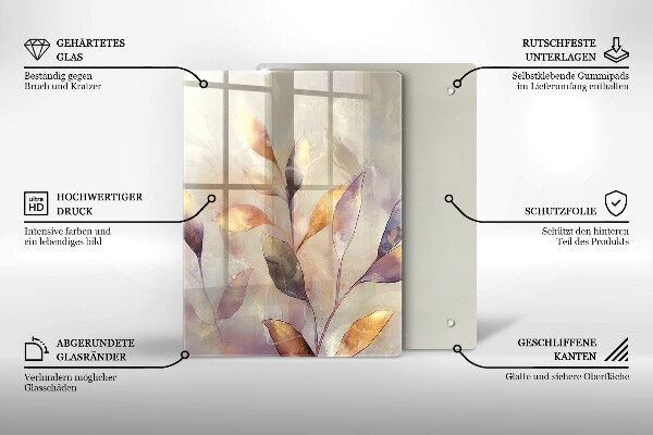 Sklenená doska na krájanie Zelenina na stole