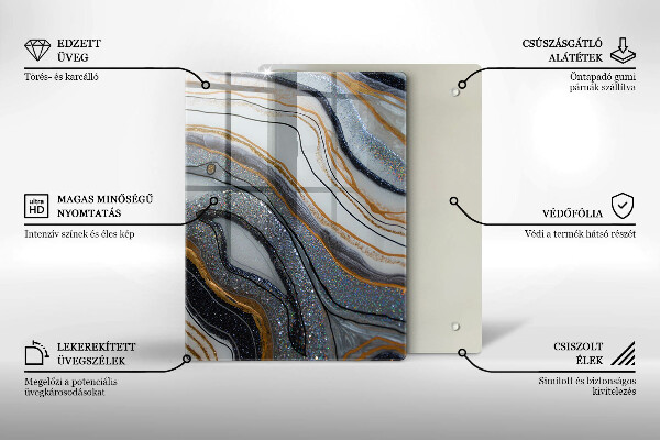 Sklenená doska na krájanie Šťavnaté citróny