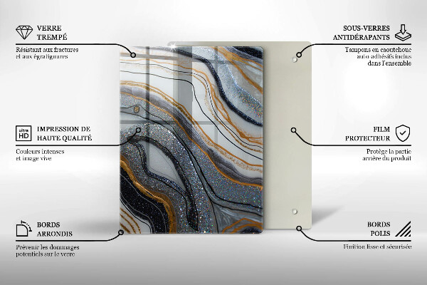 Sklenená doska na krájanie Šťavnaté citróny