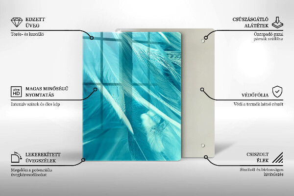 Sklenená doska na krájanie Zblízka bobúľ