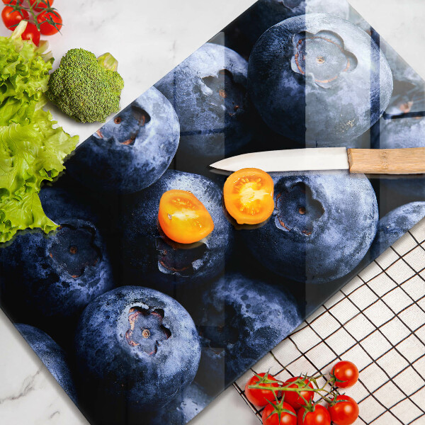 Sklenená doska na krájanie Zblízka bobúľ