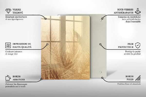 Sklenená doska na krájanie Orechy na bielom pozadí