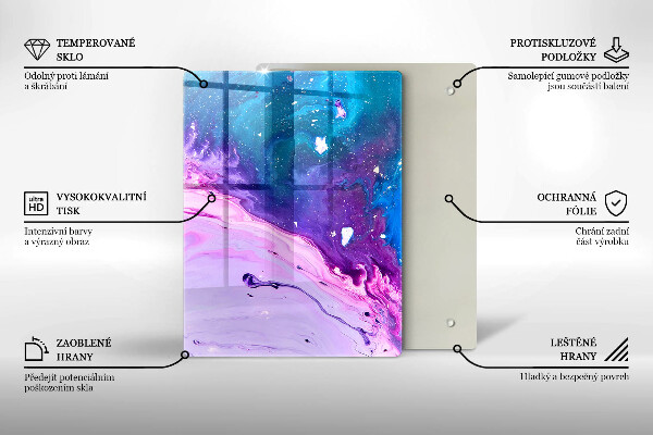 Sklenená doska na krájanie Zelené ovocie a zelenina