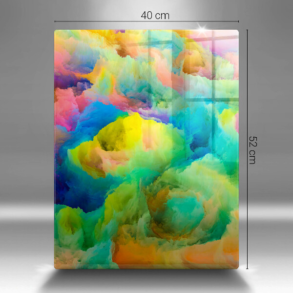 Kuchynská doska zo skla Farebná abstrakcia