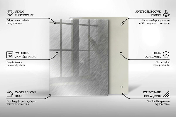 Kuchynská doska zo skla Vzor trojuholníkov
