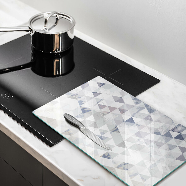 Kuchynská doska zo skla Vzor trojuholníkov