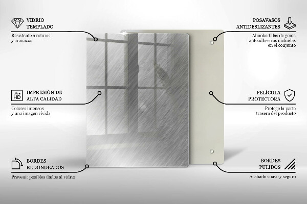 Kuchynská doska zo skla Vzor trojuholníkov