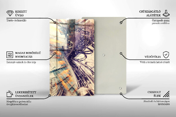 Kuchynská doska zo skla Moderné zloženie