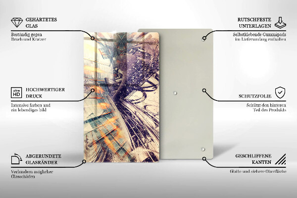 Kuchynská doska zo skla Moderné zloženie