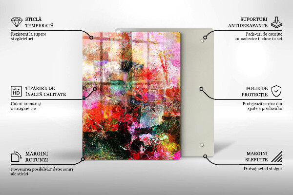 Kuchynská doska zo skla Bezšvový vzor vínových zátok