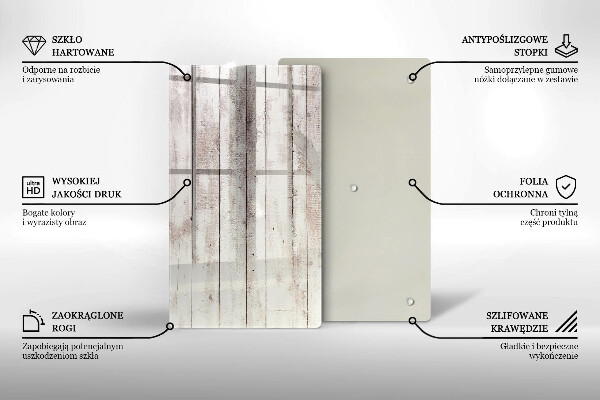 Kuchynská doska zo skla Staré drevené dosky