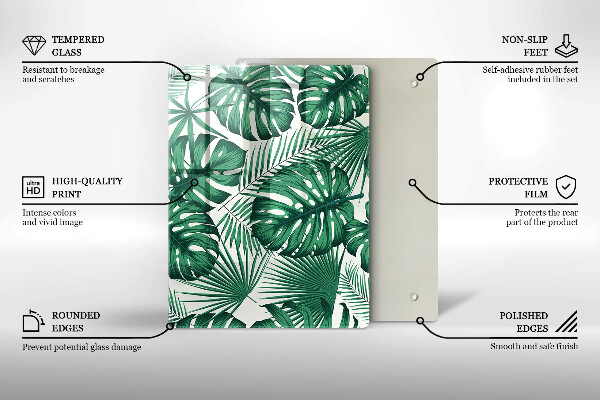 Kuchynská doska zo skla Betónová textúra