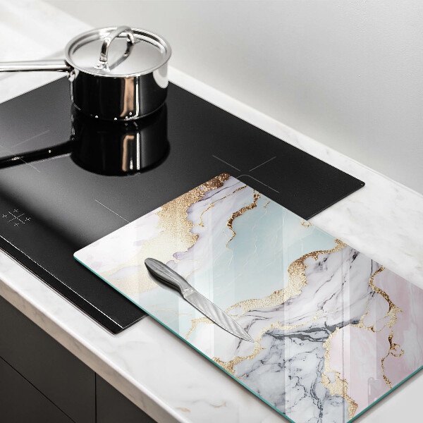 Kuchynská doska zo skla Pastelový mramor
