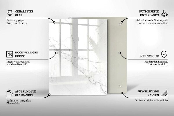 Kuchynská doska zo skla Pastelový mramor