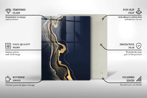 Kuchynská doska zo skla Dosky s textúrou dreva