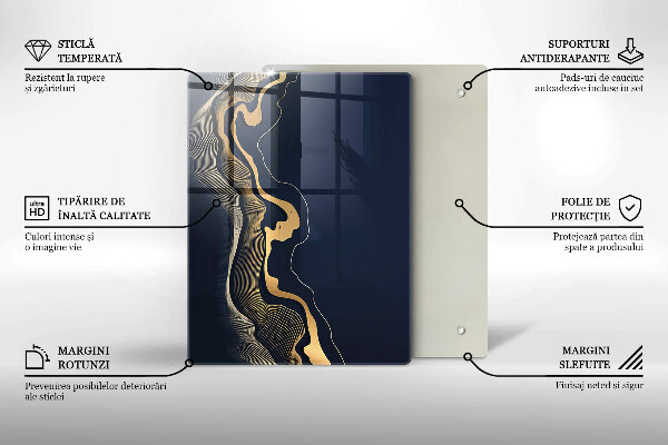 Kuchynská doska zo skla Dosky s textúrou dreva