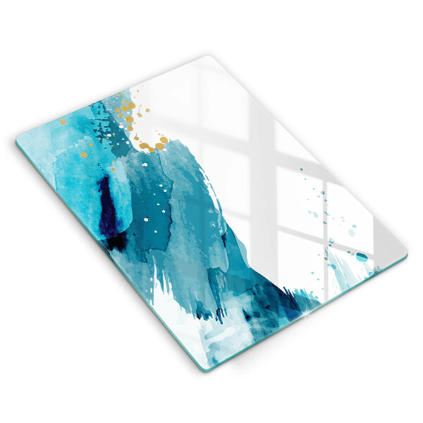 Kuchynská doska zo skla Modré škvrny