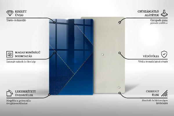 Kuchynská doska zo skla Moderné zázemie