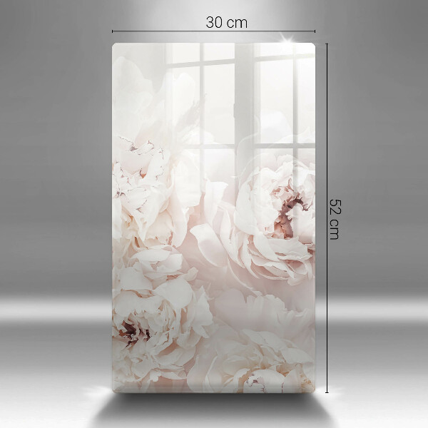 Kuchynská doska zo skla Pastelové pivonky