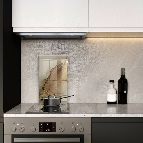 Kuchynská doska zo skla Zlatá abstrakcia