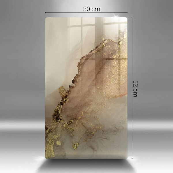 Kuchynská doska zo skla Zlatá abstrakcia