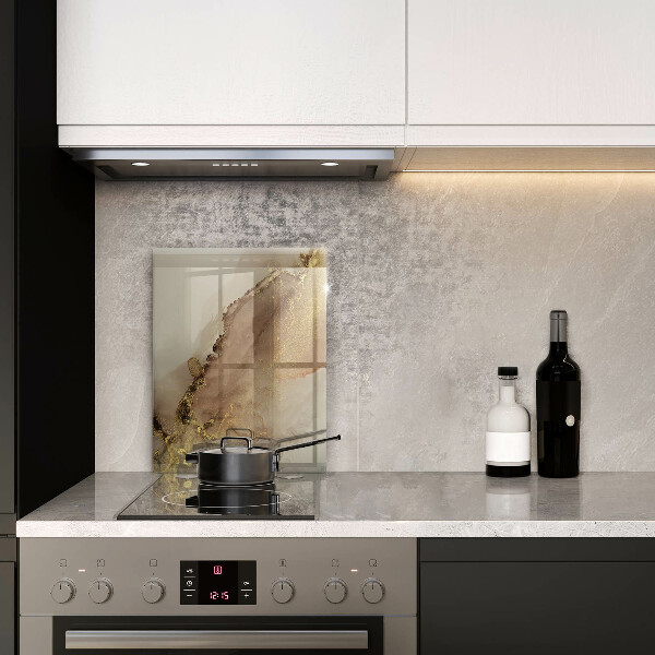 Kuchynská doska zo skla Zlatá abstrakcia