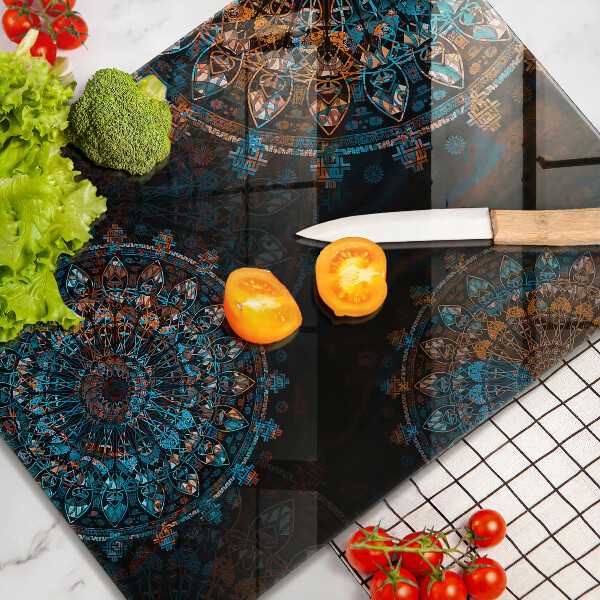 Kuchynská doska zo skla Boho vintage kolesá