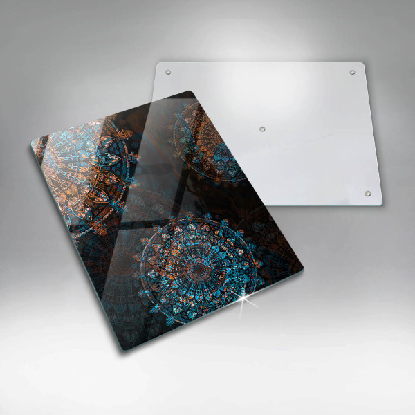 Kuchynská doska zo skla Boho vintage kolesá