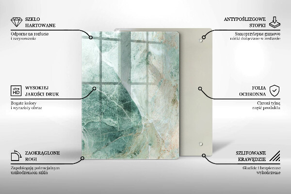 Kuchynská doska zo skla Boho vintage kolesá