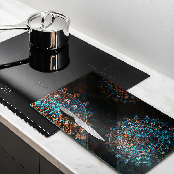 Kuchynská doska zo skla Boho vintage kolesá