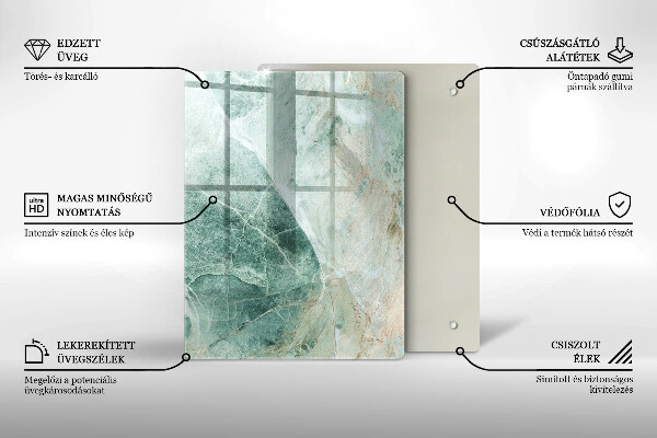 Kuchynská doska zo skla Boho vintage kolesá