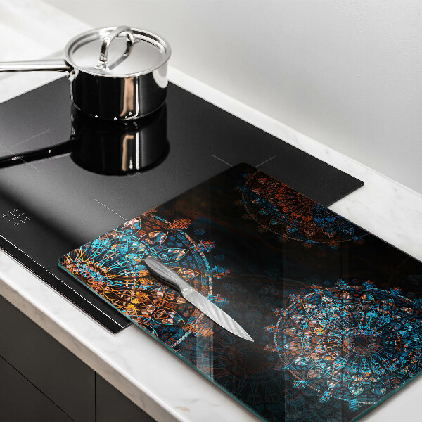 Kuchynská doska zo skla Boho vintage kolesá