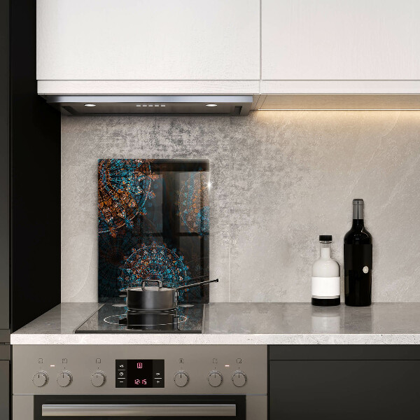 Kuchynská doska zo skla Boho vintage kolesá