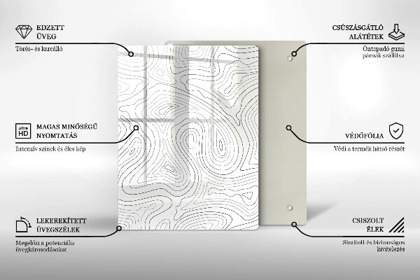 Kuchynská doska zo skla Staré zátky od vína