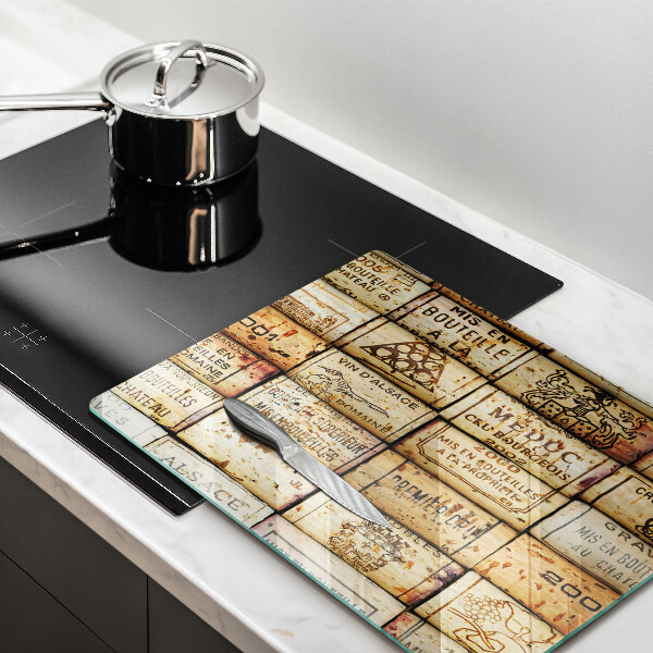 Kuchynská doska zo skla Staré zátky od vína