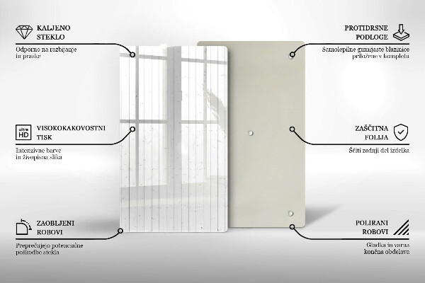 Kuchynská doska zo skla Moderné svetlé dosky