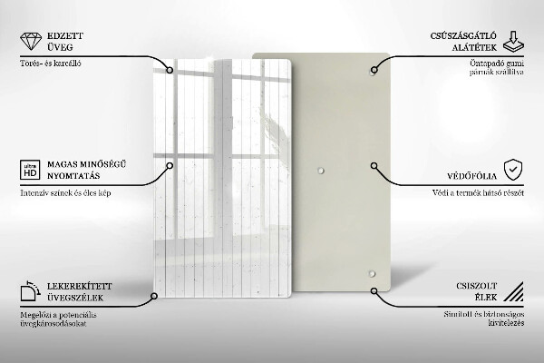 Kuchynská doska zo skla Moderné svetlé dosky