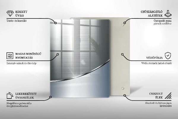 Kuchynská doska zo skla Moderné svetlé dosky