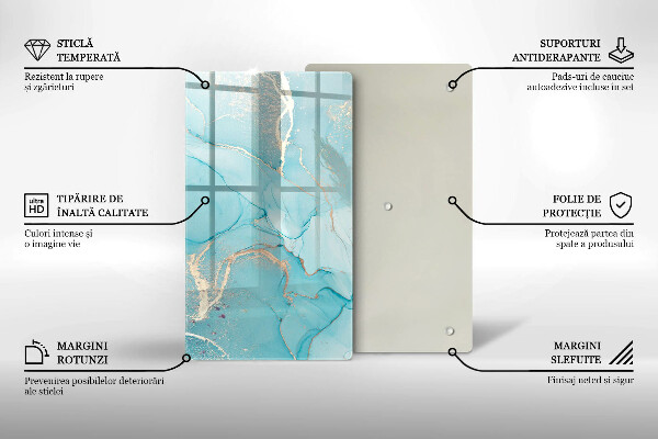 Kuchynská doska zo skla Kamenná abstrakcia